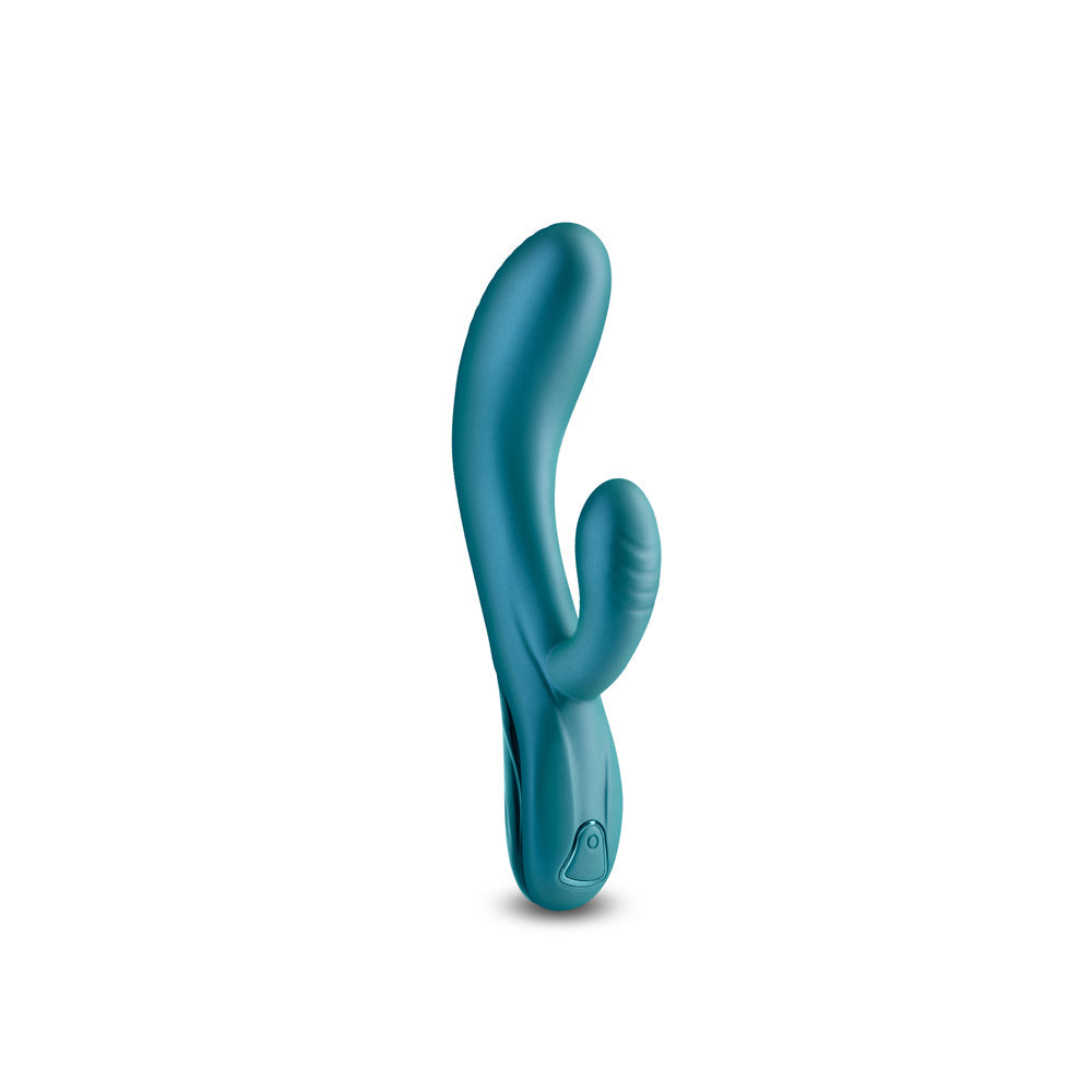 Royals Regent Rabbit Vibrator Metallic Green - Fantasies Boutique