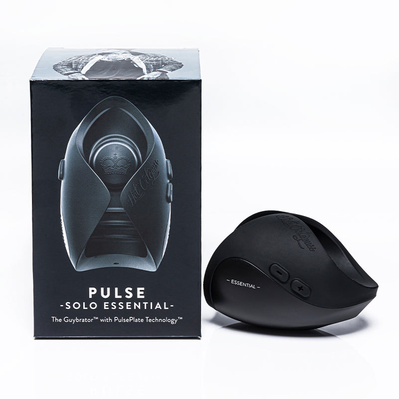 Hot Octopuss Pulse Solo Essential Rechargeable Vibrating Stroker Black - Fantasies Boutique