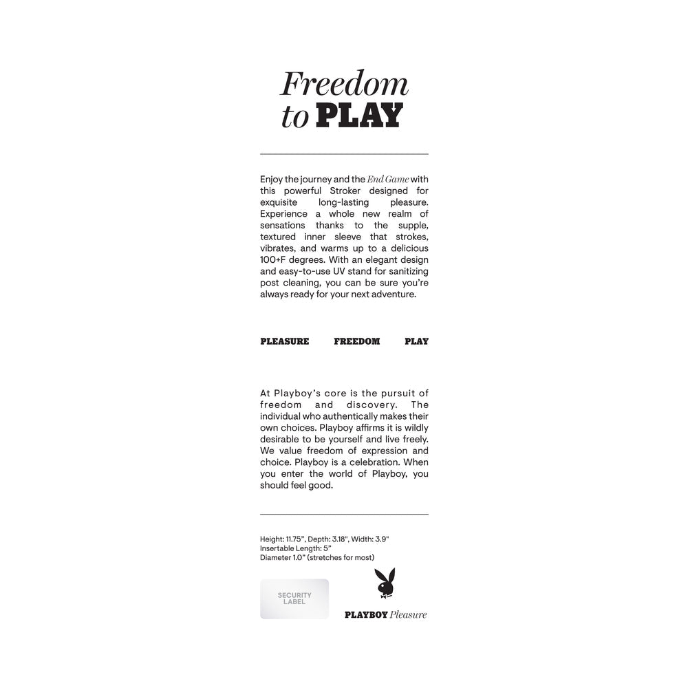 Playboy End Game Rechargeable Stroker - Fantasies Boutique