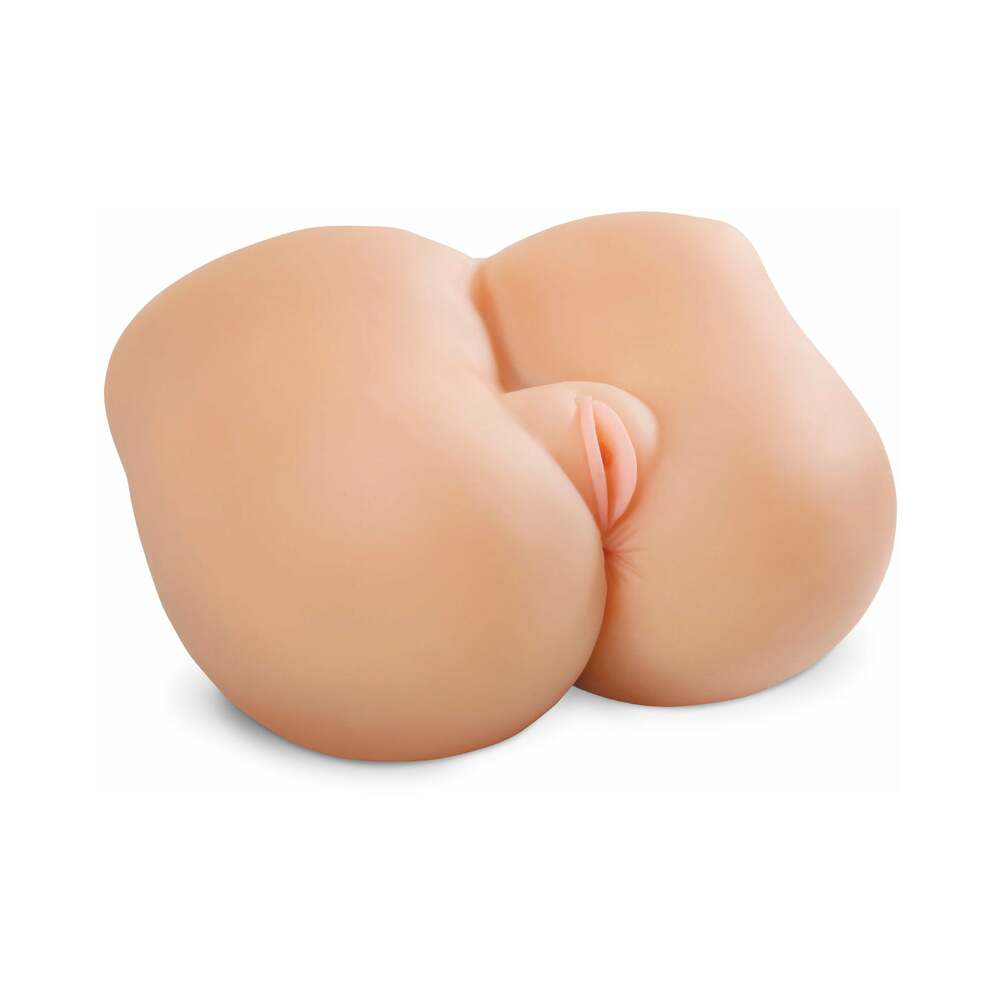 PDX Fuck Me Silly Petite Dual-Entry Masturbator Beige - Fantasies Boutique