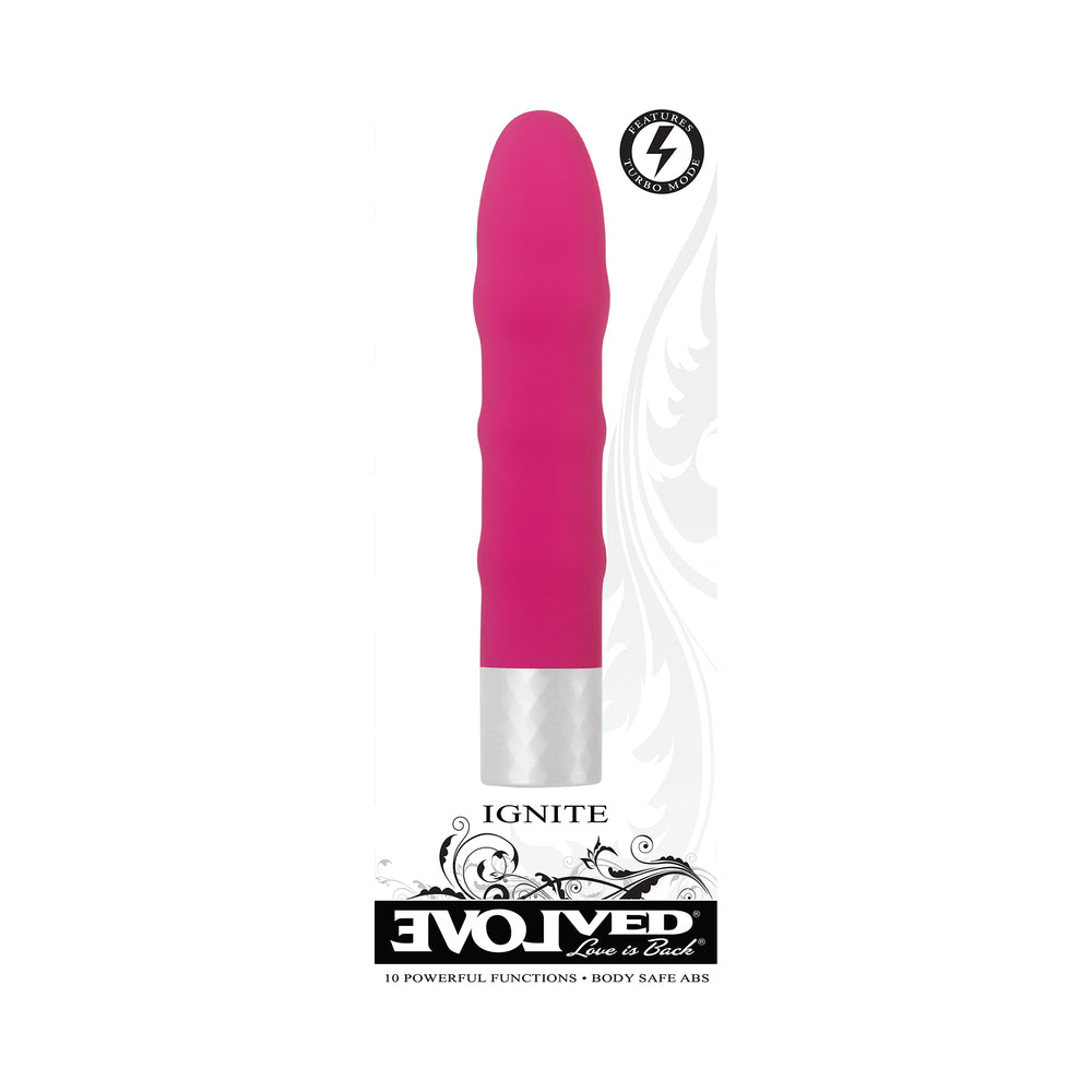 Evolved Ignite 10-Speed Sli mline Vibrator Pink - Fantasies Boutique