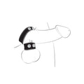 Ballgear Cock Strap With Ball Stretcher Black - Fantasies Boutique
