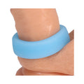 Rock Solid Sila-Flex Glow-in-the-Dark Big O C-Ring Blue - Fantasies Boutique