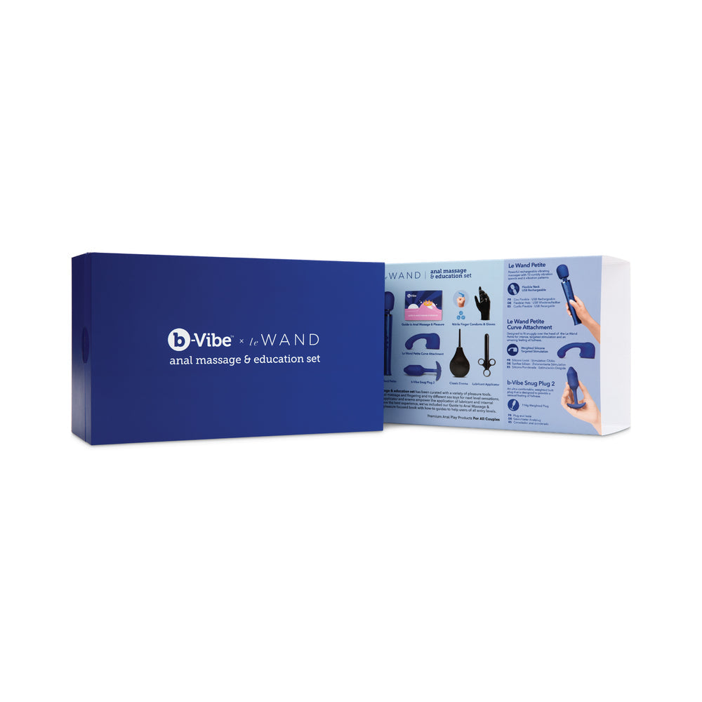 b-Vibe Anal Massage & Education Set Blue - Fantasies Boutique