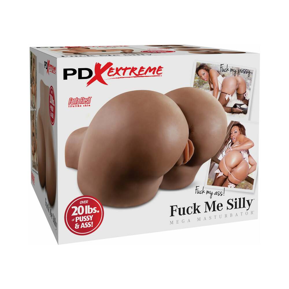 PDX Extreme Fuck Me Silly Dual-Entry Mega Masturbator Brown - Fantasies Boutique