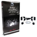 Fifty Shades of Grey Hard Limits 4-Piece Restraint Kit Black/Silver - Fantasies Boutique