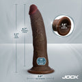 JOCK Hard-Core Triple Density Dildo 7 in. Dark