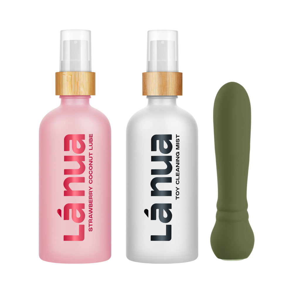 La Nua Gift Bag 2 Ultra Bullet + 100Ml Mist Toy Cleaner + 100Ml Strawberry Coconut Lube - Fantasies Boutique