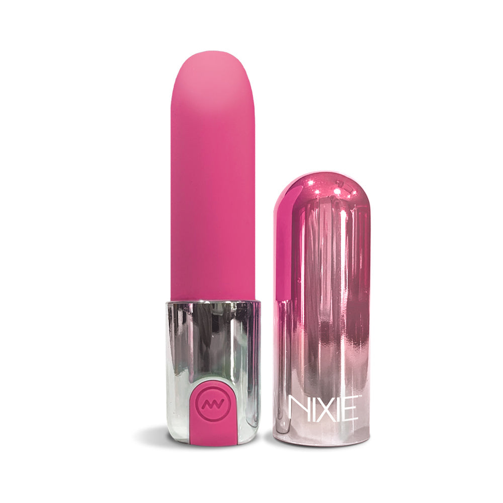 Nixie Smooch Rechargeable Lipstick Bullet Vibrator Pink Ombre - Fantasies Boutique