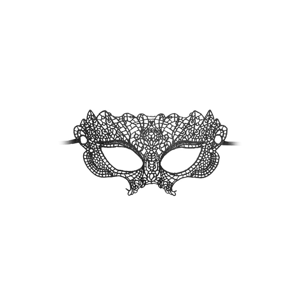 Ouch! Black & White Princess Lace Eye Mask Black - Fantasies Boutique