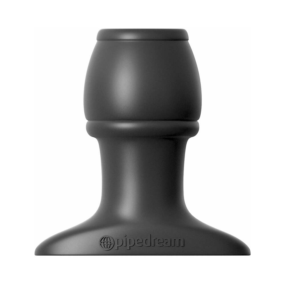 Pipedream Anal Fantasy Collection Silicone Open Wide Tunnel Plug Black - Fantasies Boutique