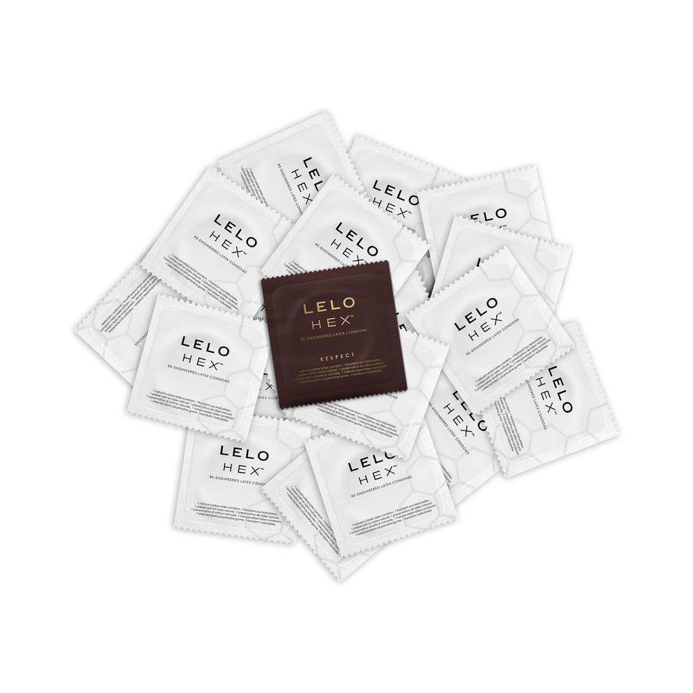LELO HEX Respect XL Lubricated Latex Condoms 3-Pack - Fantasies Boutique