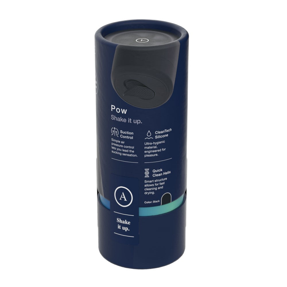 Arcwave Pow Silicone Stroker with Suction Control Black - Fantasies Boutique