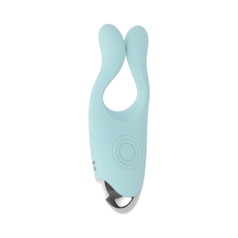 Evolved Couples Therapy Rechargeable Silicone Flexible Arm Tapping Finger Vibrator Mint