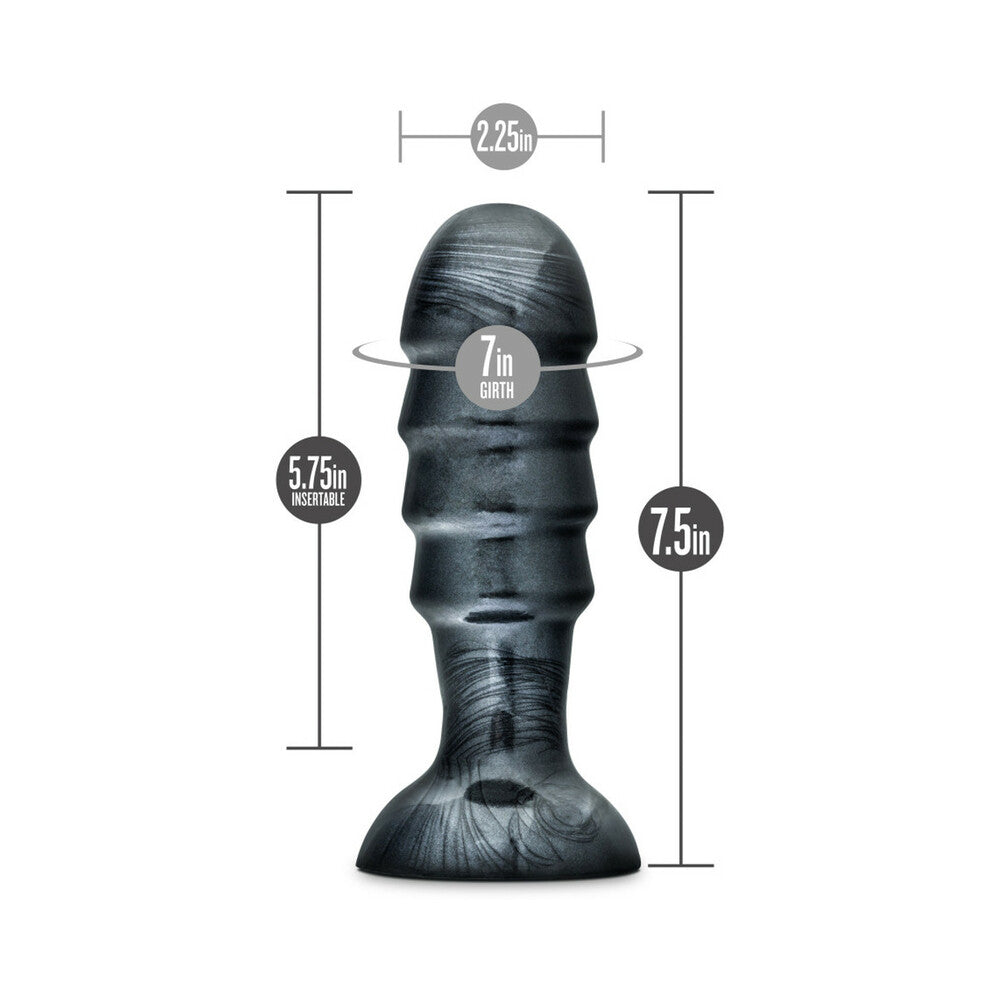 Blush Jet Bruiser 7.5 in. Anal Plug Carbon Metallic Black - Fantasies Boutique