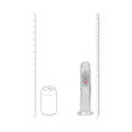 RealRock Wireless Rechargeable Remote Control LED Vibrating 8 in. Dildo Clear