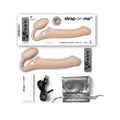 Strap-On-Me Rechargeable Remote-Controlled Silicone Vibrating Bendable Strap-On Vanilla L - Fantasies Boutique