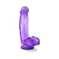 B Yours Sweet 'n Hard 1 Realistic 7 in. Dildo with Balls Purple - Fantasies Boutique