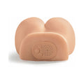 PDX Dirty Talk Interactive Mini Fuck Me Silly Rechargeable Vibrating Dual-Entry Masturbator Beige - Fantasies Boutique