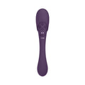 VIVE MIRAI Rechargeable Double Ended Pulse Wave & Air Wave Bendable Silicone Vibrator Purple - Fantasies Boutique
