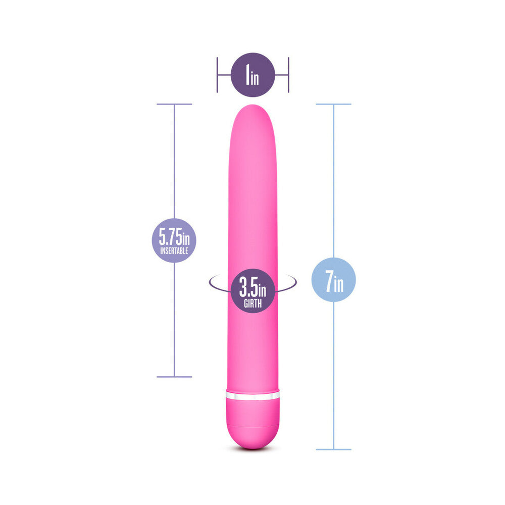 Blush Rose Luxuriate Classic Slimline Vibrator Pink - Fantasies Boutique