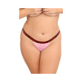 Fantasy Lingerie Vibes Tasty Vibes Pack 3-Piece Lace Thong Panty Set Blue/Pink/White Queen Size - Fantasies Boutique