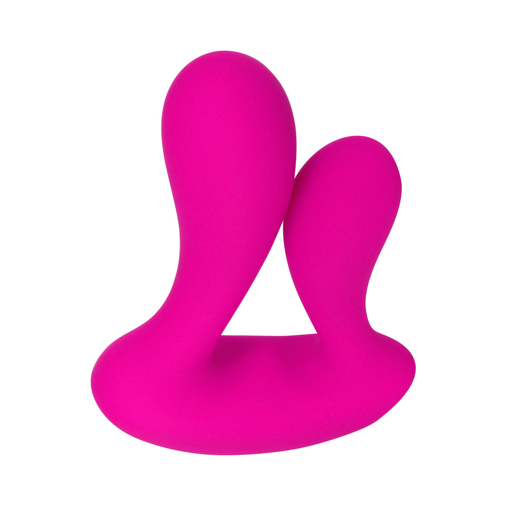 Adam & Eve Rechargeable Remote-Controlled Silicone Dual Entry Vibrator Pink - Fantasies Boutique
