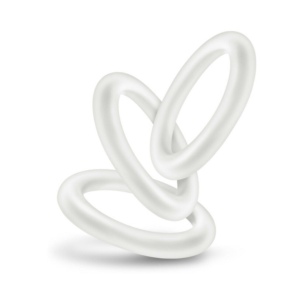 Blush Performance VS2 Pure Premium Silicone Cockrings 3-Pack Small White - Fantasies Boutique