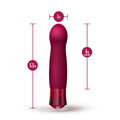 Oh My Gem Classy Rechargeable Warming Silicone G-Spot Vibrator Garnet - Fantasies Boutique