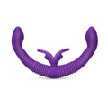 Together Couples Toy Remote-Controlled Dual Ended Rabbit Vibrator Purple - Fantasies Boutique