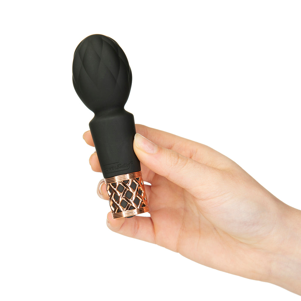 Pillow Talk Secrets Pleasure Rechargeable Clitoral Vibrator Wand Black - Fantasies Boutique