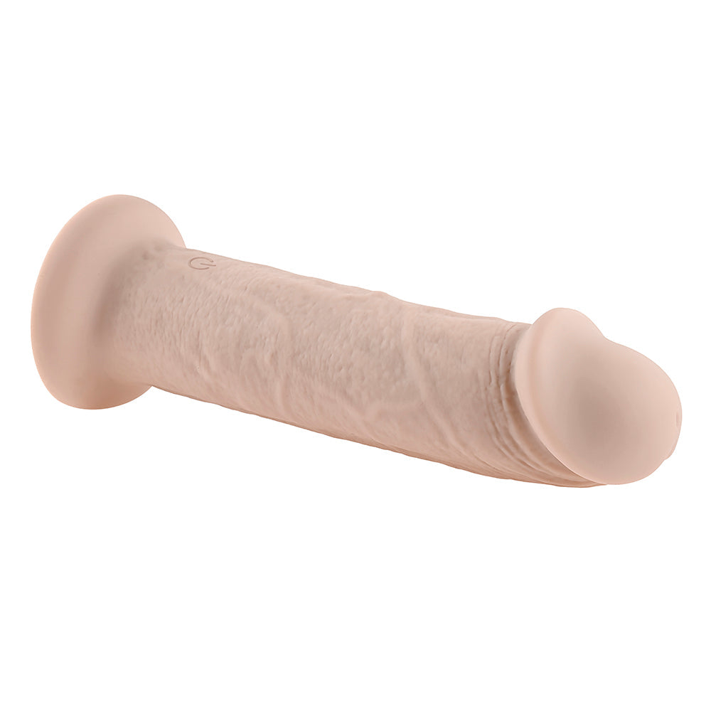Evolved Girthy Rechargeable Vibrating 7 in. Silicone Dildo Light - Fantasies Boutique