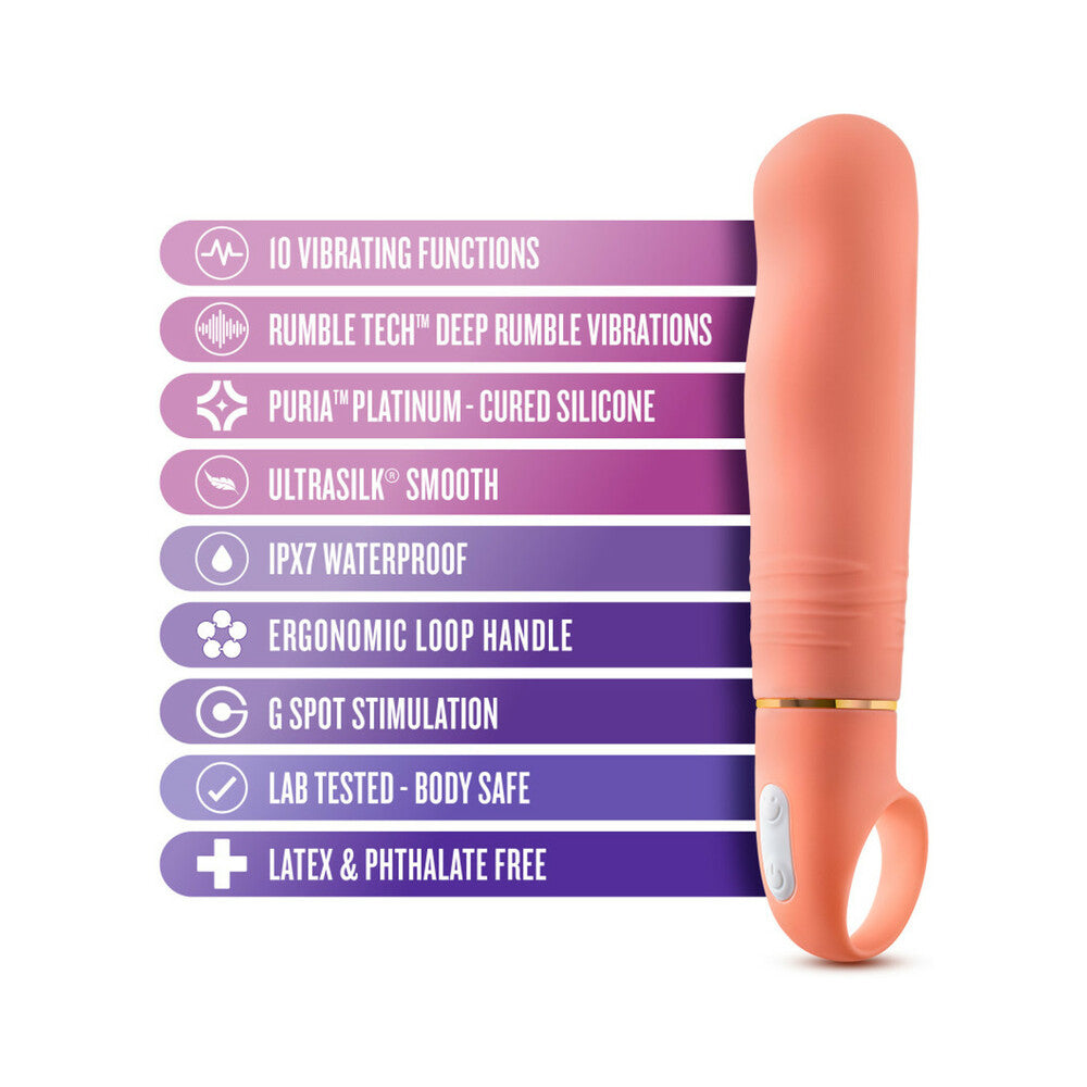 Aria Smokin' AF Silicone Vibrator Coral - Fantasies Boutique