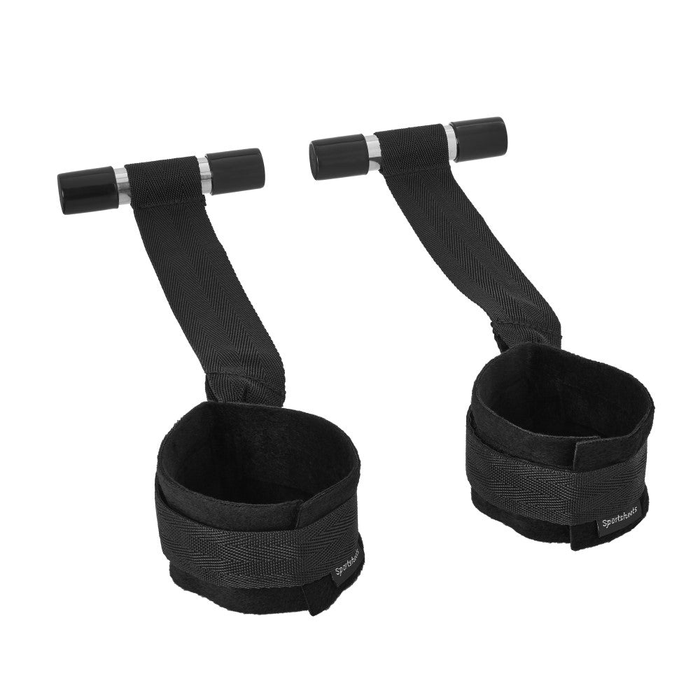 Sportsheets Adjustable Door Jam Cuffs Set Black