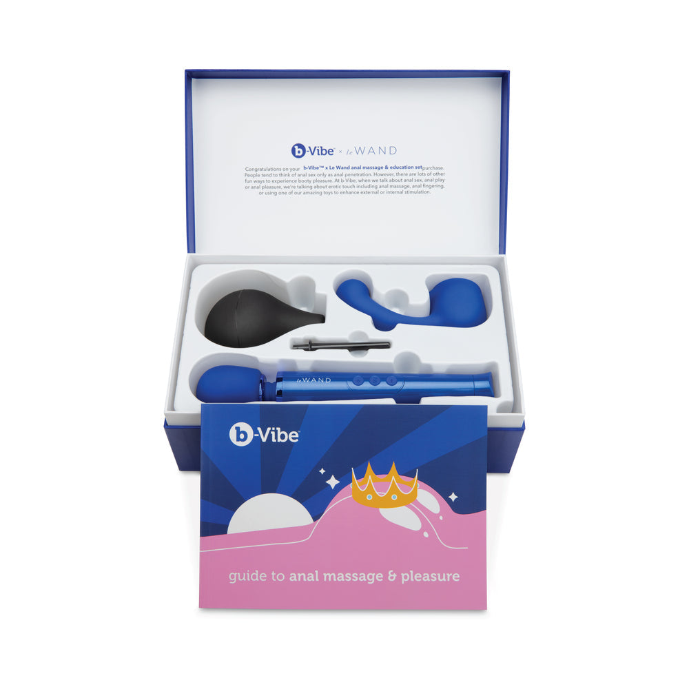 b-Vibe Anal Massage & Education Set Blue - Fantasies Boutique