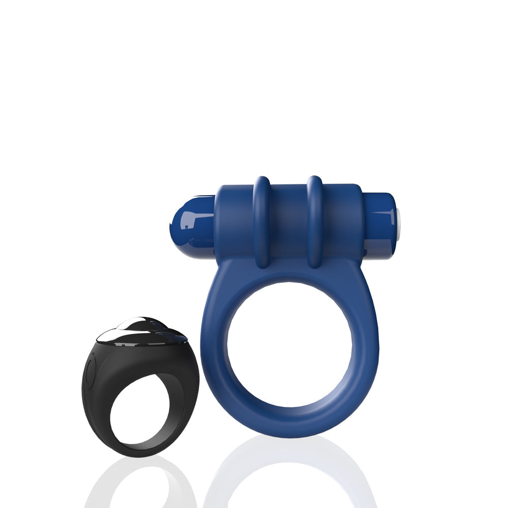 Screaming O Remote Controlled Switch Vibrating Ring Blue