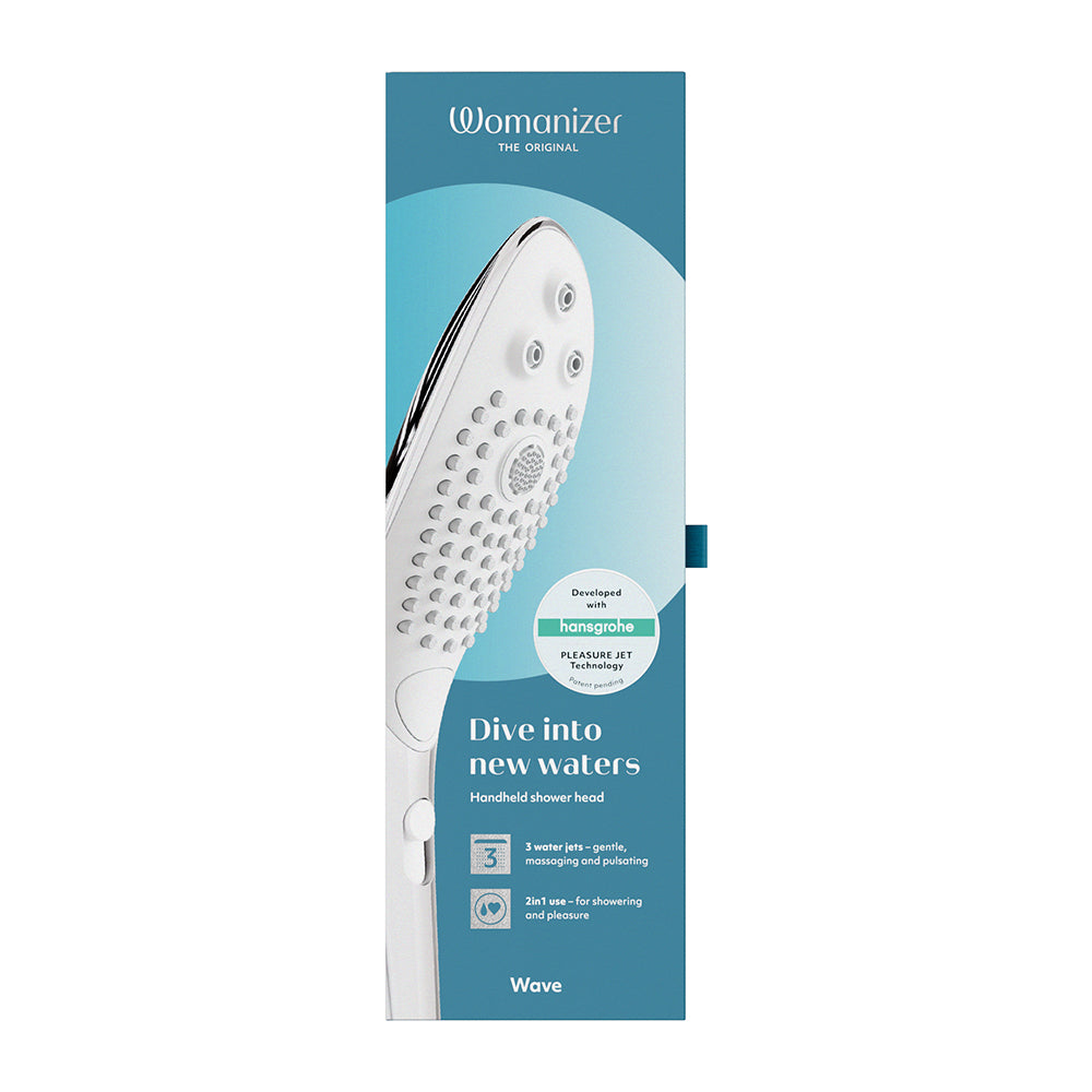 Womanizer Wave Shower Head Masturbator Chrome - Fantasies Boutique