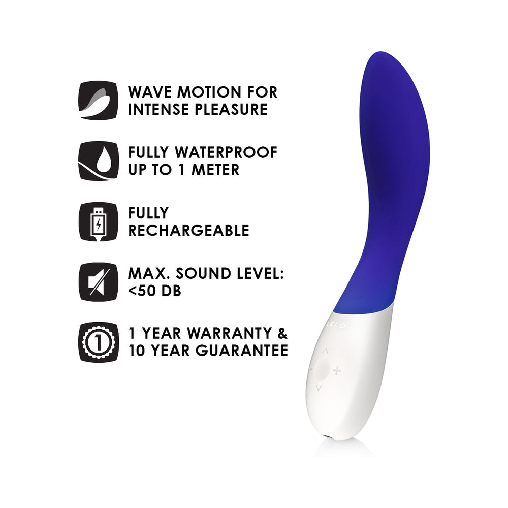 LELO MONA Wave Rechargeable G-Spot Vibrator Midnight Blue - Fantasies Boutique