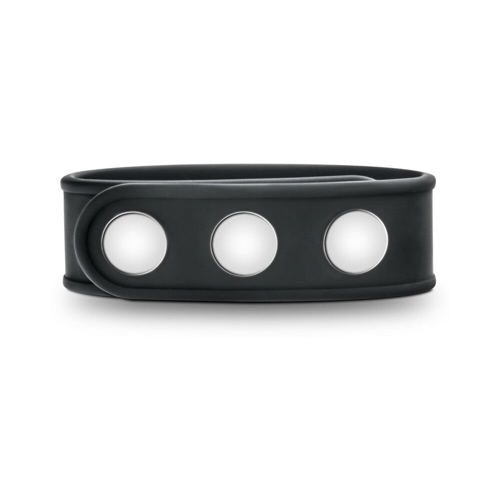 Performance VS5 Silicone 3-Snap Cock Strap Black - Fantasies Boutique