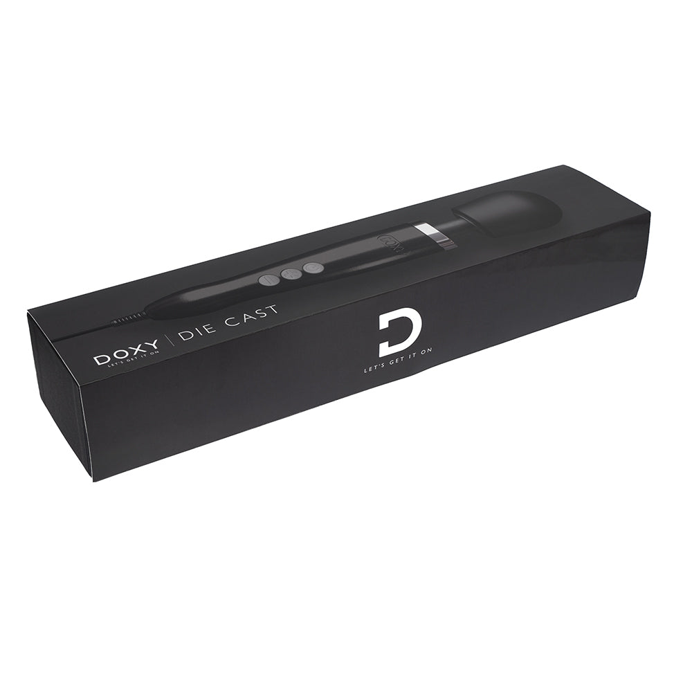 Doxy Die Cast Wand Vibrator Black - Fantasies Boutique