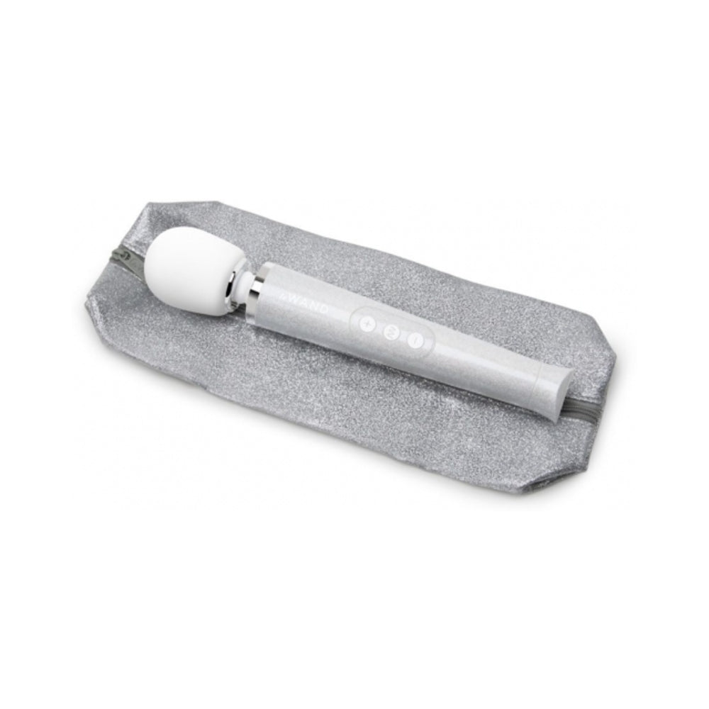 Le Wand All That Glimmers Petite Rechargeable Vibrating Massager Special Edition Set White - Fantasies Boutique