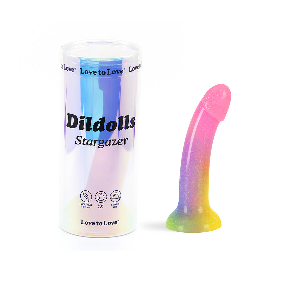 Love to Love Dildolls Stargazer Rainbow and Glitter - Fantasies Boutique