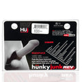 Hunkyjunk Buzzfuck Cock & Ball Sling with Taint Vibrator Clear Ice - Fantasies Boutique