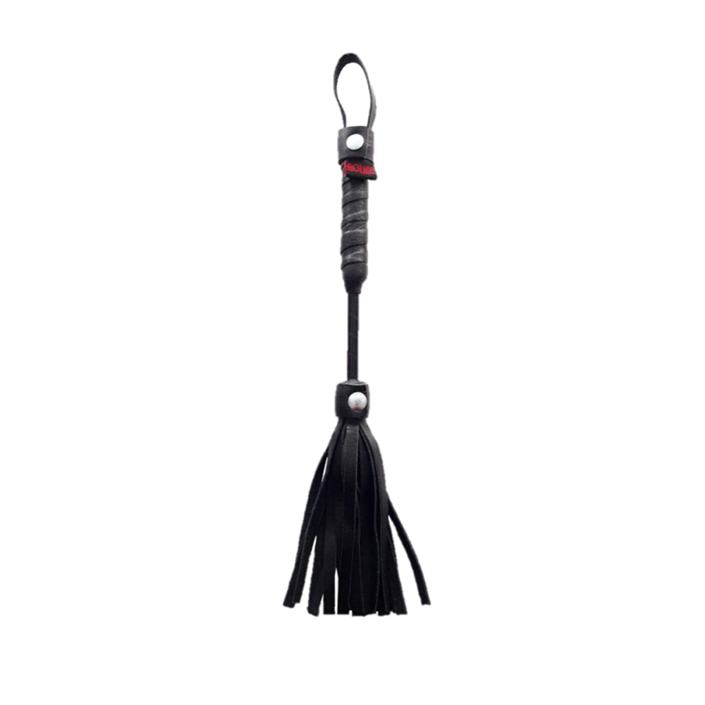 Rouge Mini Flogger 10 in. Black - Fantasies Boutique