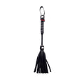 Rouge Mini Flogger 10 in. Black - Fantasies Boutique