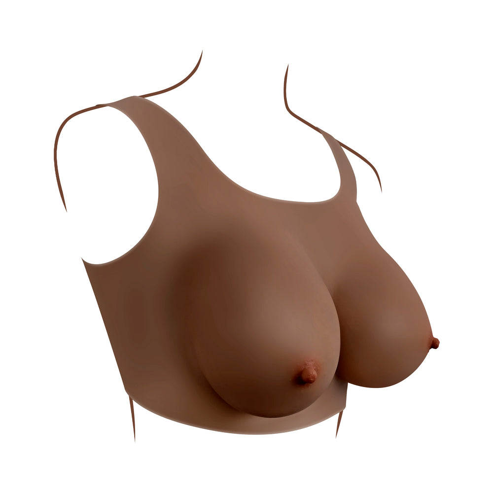 Gender X Undergarments Plate D-Cup Silicone Dark - Fantasies Boutique