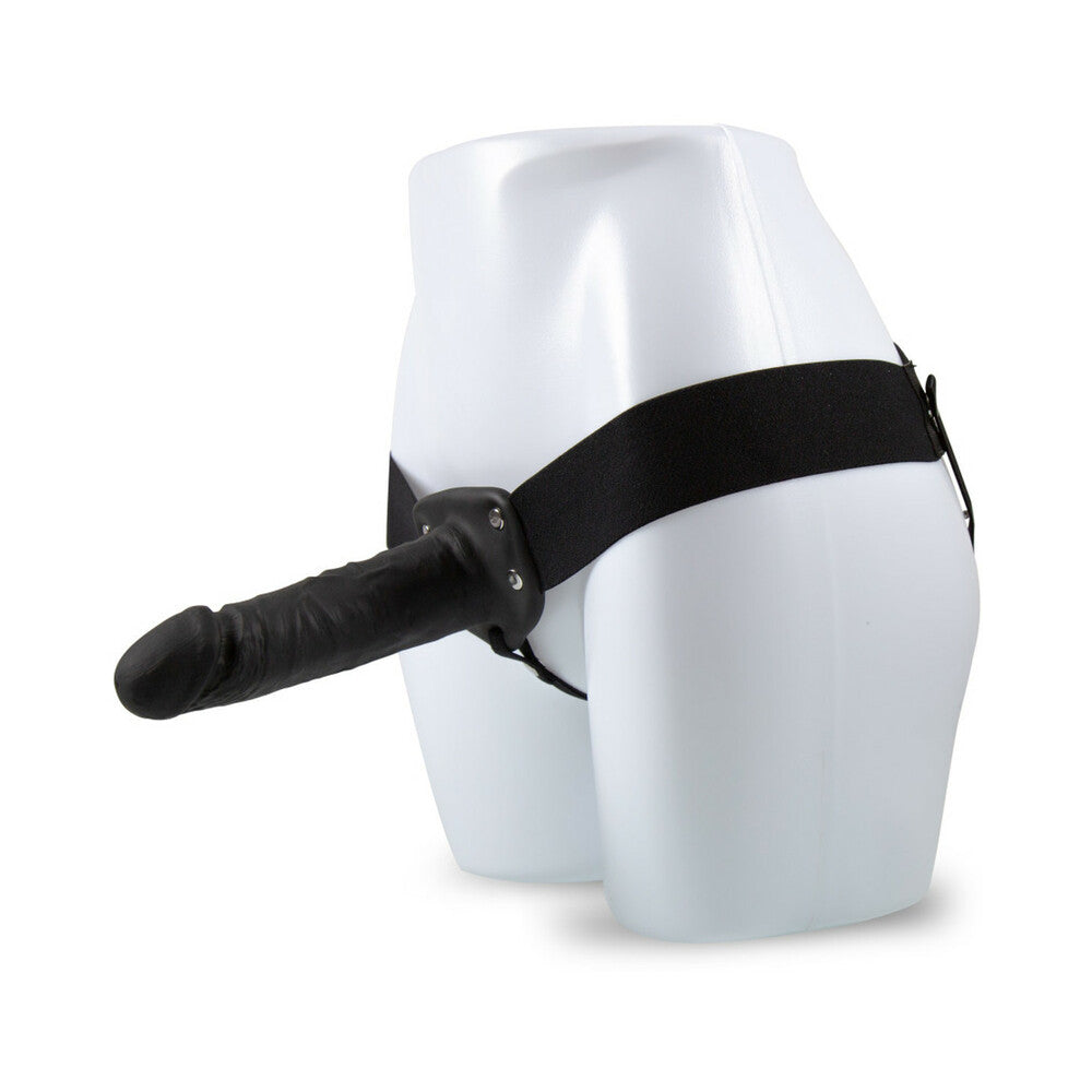 Dr. Skin 7 in. Hollow Strap On Black - Fantasies Boutique