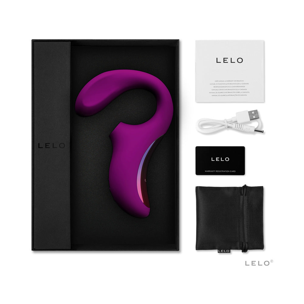 LELO ENIGMA CRUISE Suction Dual Stimulator Deep Rose - Fantasies Boutique