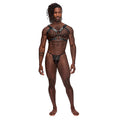 Male Power Leather Gemini Black OS - Fantasies Boutique