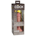 King Cock Elite 6 in. Vibrating Realistic Dildo With Suction Cup Beige - Fantasies Boutique
